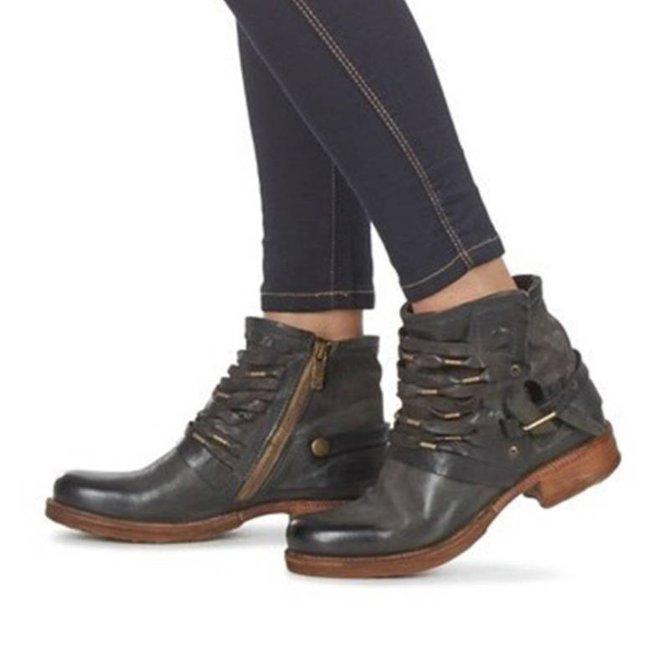 Damen Stiefeletten Lässig Schnalle