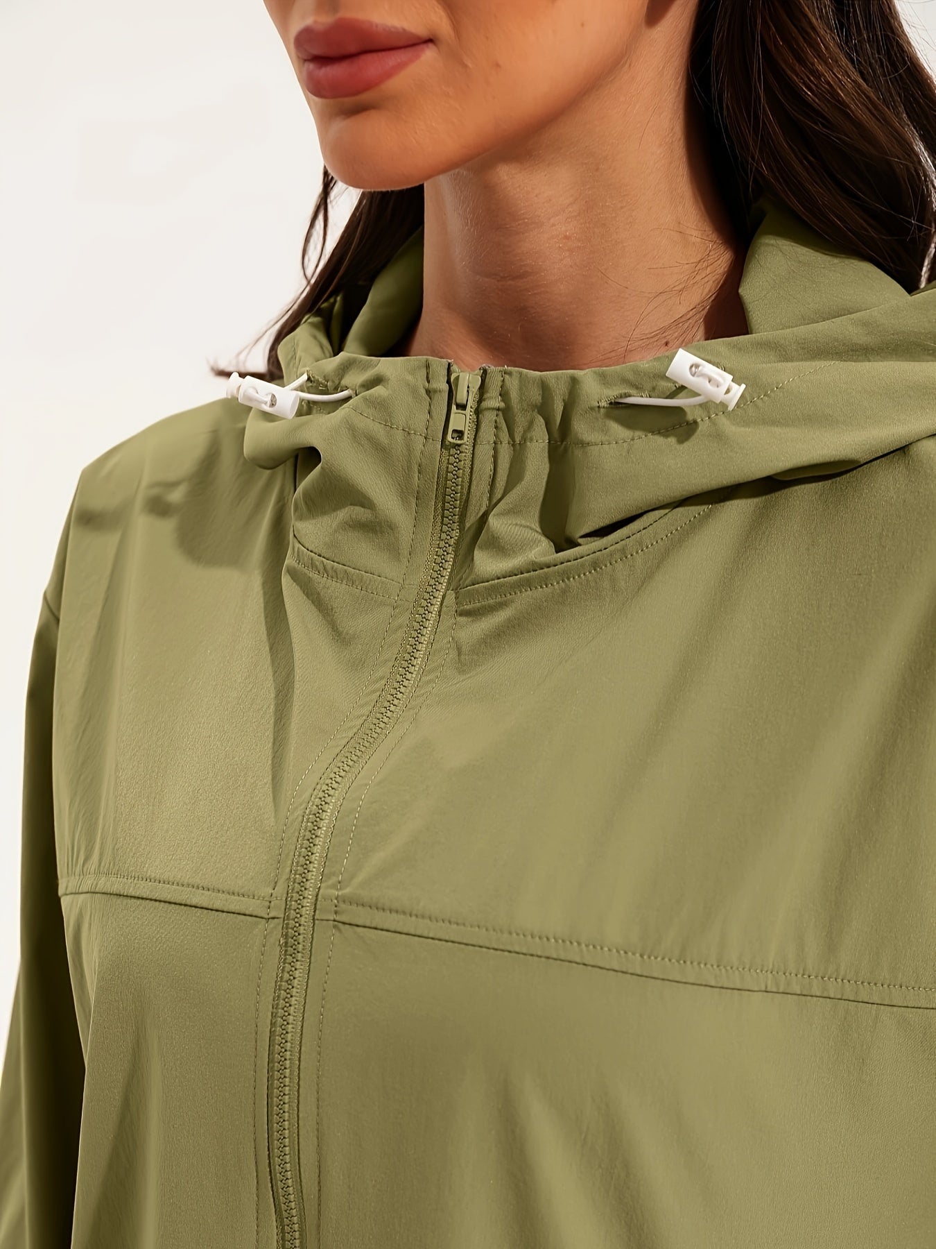 Damen Sportjacke Wasserabweisend Kapuze