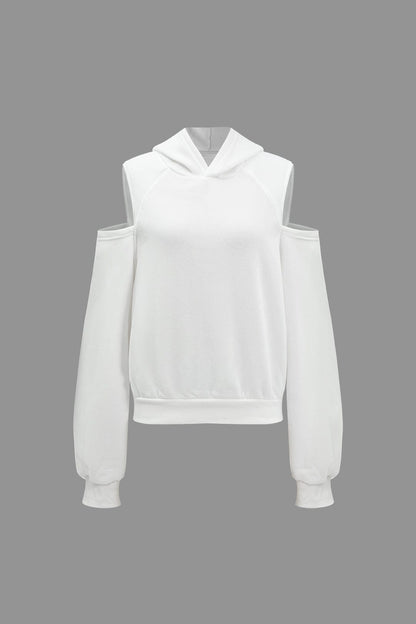 Damen Hoodie-Set mit Cut-Outs Trendy