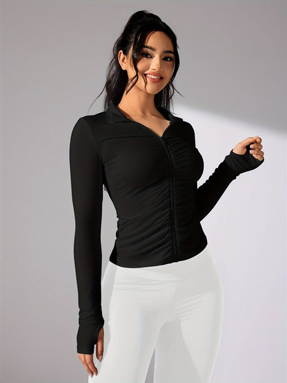 Damen Sportjacke Langarm Lässig