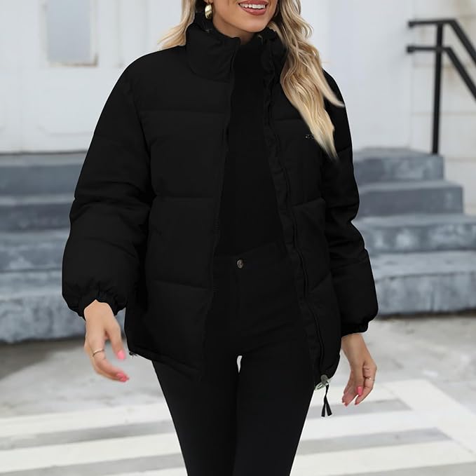 Damen Winterjacke Warm Gefüttert Kuschelig