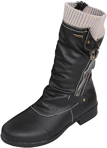 Damen Winterstiefel Weich Komfortabel Warm