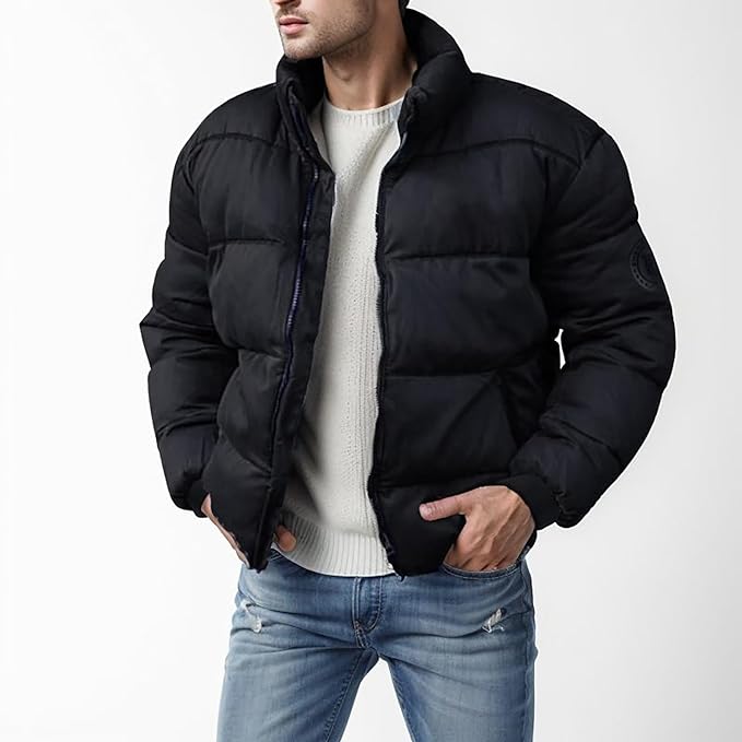 Herren Pufferjacke Warm Isoliert Wasserabweisend - Norvielle
