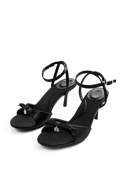 Damen Sandaletten Absatz Schwarz Elegant - Norvielle