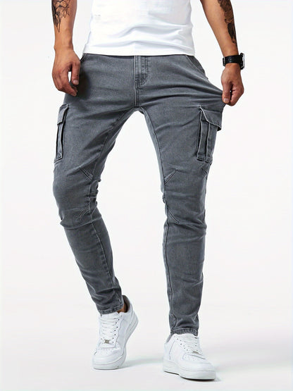 Herren Cargo-Hose Stretch Elastisch Bequem