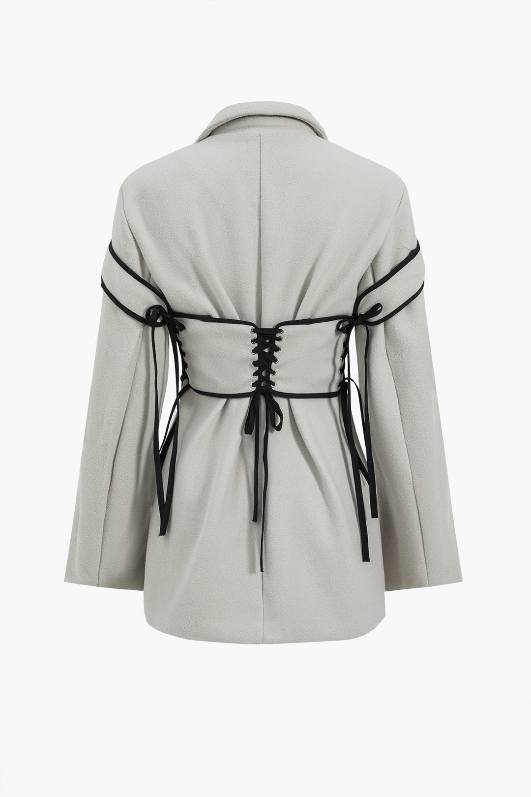 Damen Zweiteiler Set Blazer Korsett mit Schnürung