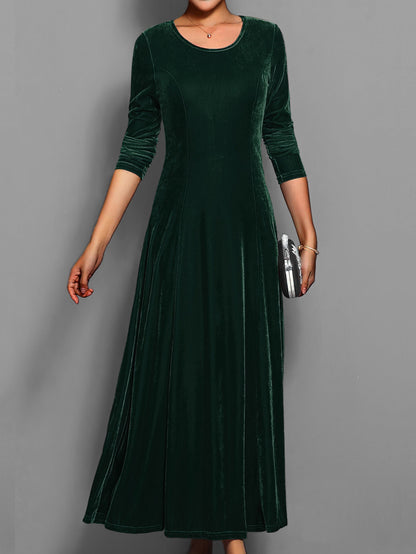 Damen Abendkleid Lang Slim Fit Elegantes Kleid