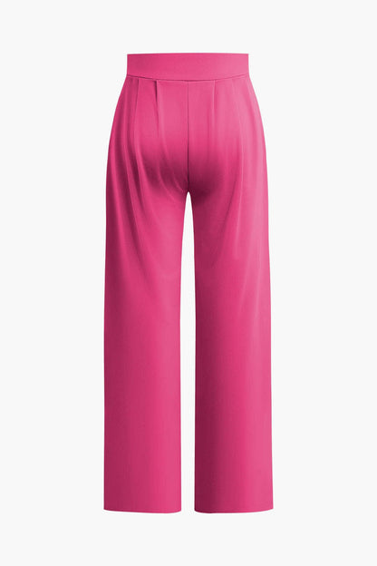 Damen Zweiteiler Set Crop Palazzo Hose