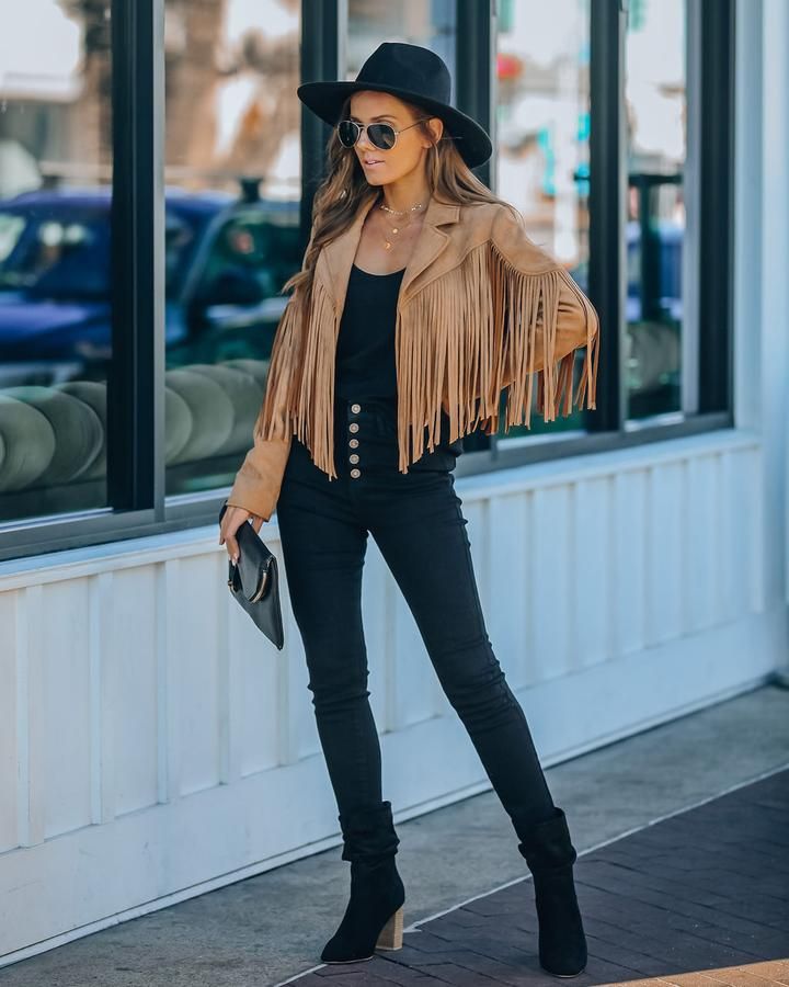 Fraya Damen Lederjacke Kurz Velours Optik Schwarz - Norvielle