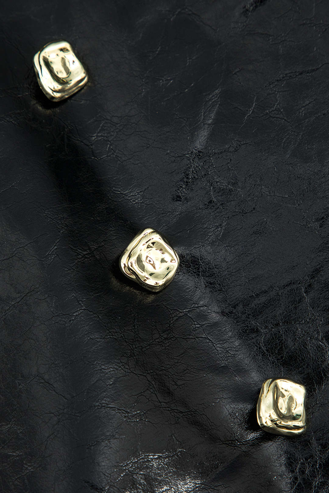 Damen Mini-Rock aus Lackleder Elegant Gold