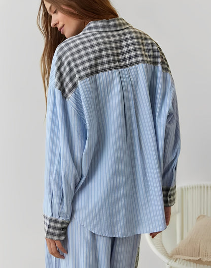 Damen Pyjama Set Baumwolle Bequem