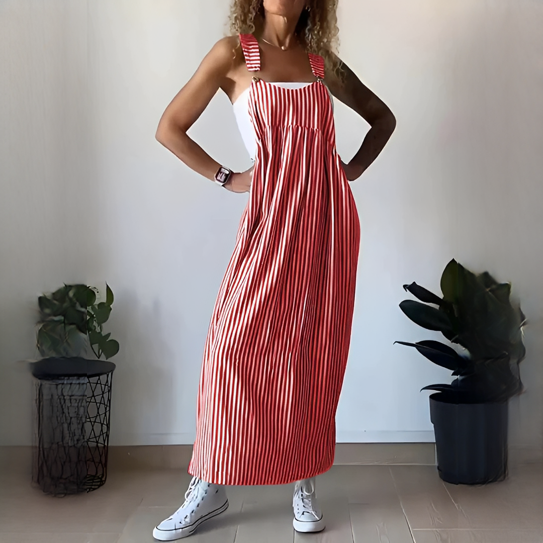 Damen Sommerkleid Lang Ärmelig Modern