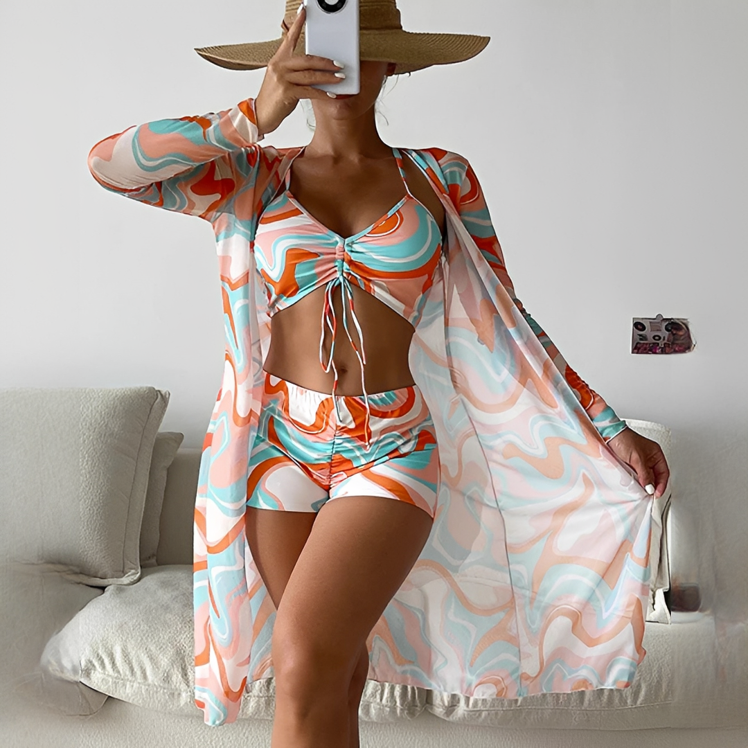 Damen Bikini-Set 3-teilig Strand
