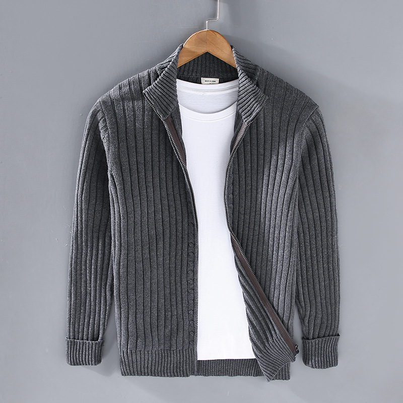 Herren Strickjacke Baumwolle Bequem Qualität