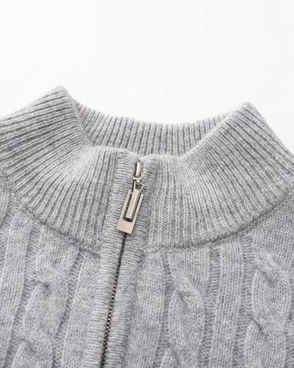 Herren Pullover Kaschmir Chunky Knit Warm Kabelmuster