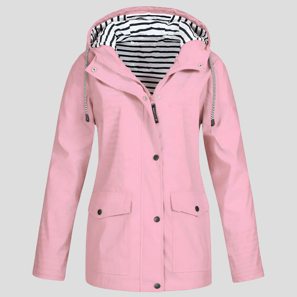Damen Outdoorjacke Wasserdicht Winddicht Kapuzenjacke