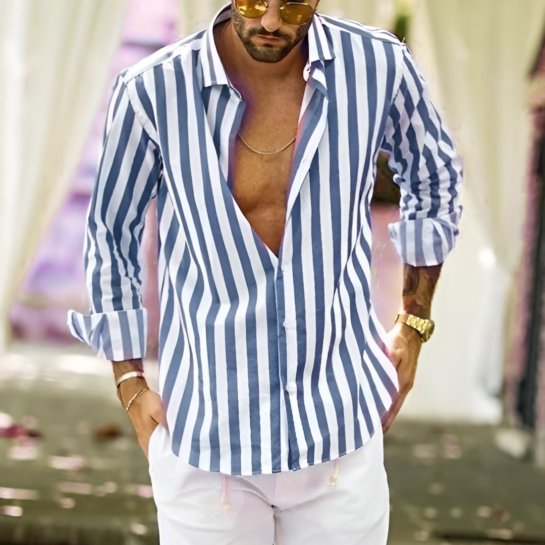 Herren Hemd Business Freizeit Elegantes Baumwoll
