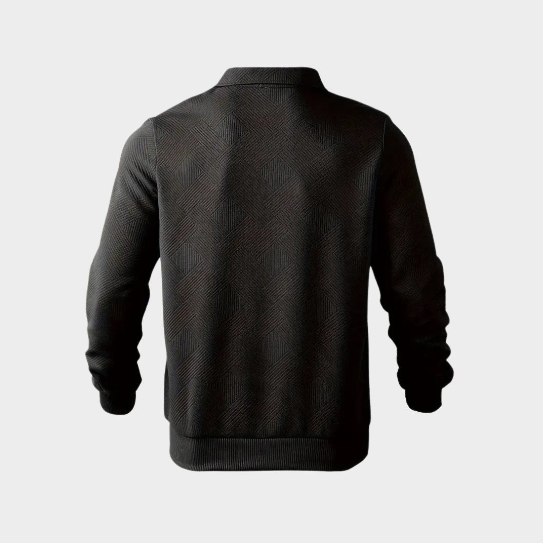 Herren Pullover Halb-Reißverschluss Bequem Freizeit