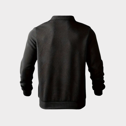 Herren Pullover Halb-Reißverschluss Bequem Freizeit