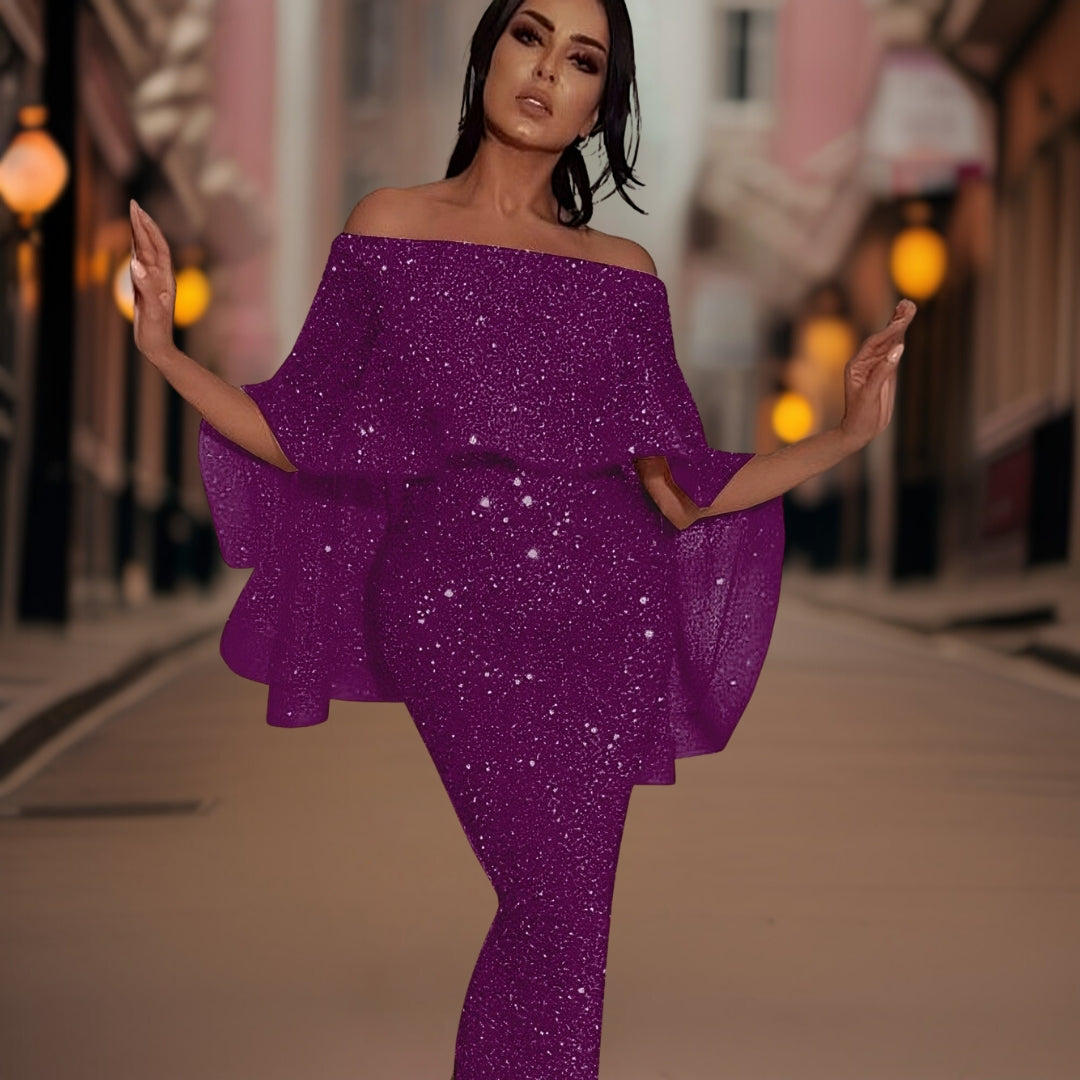 Damen Maxikleid Verona Elegant Längs
