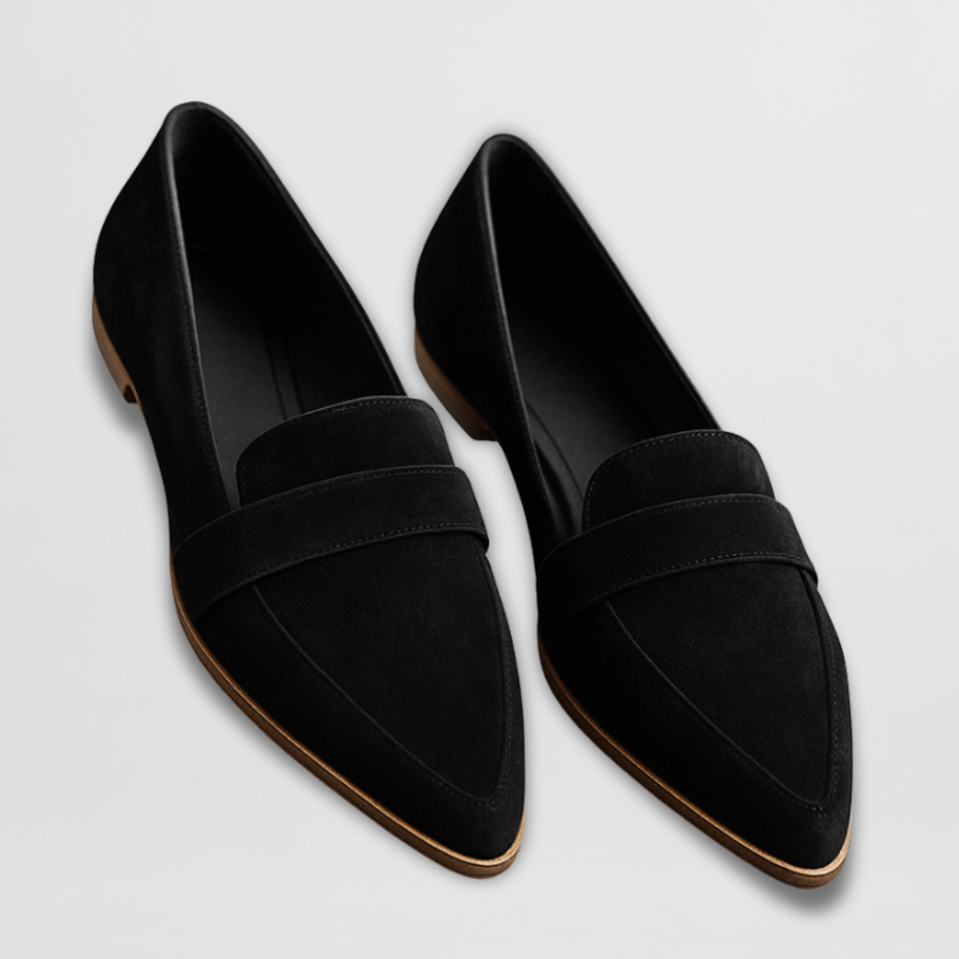 Damen Loafer Schuhe Wildleder
