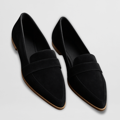 Damen Loafer Schuhe Wildleder