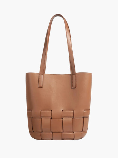 Geflochtene Damen Lederhandtasche