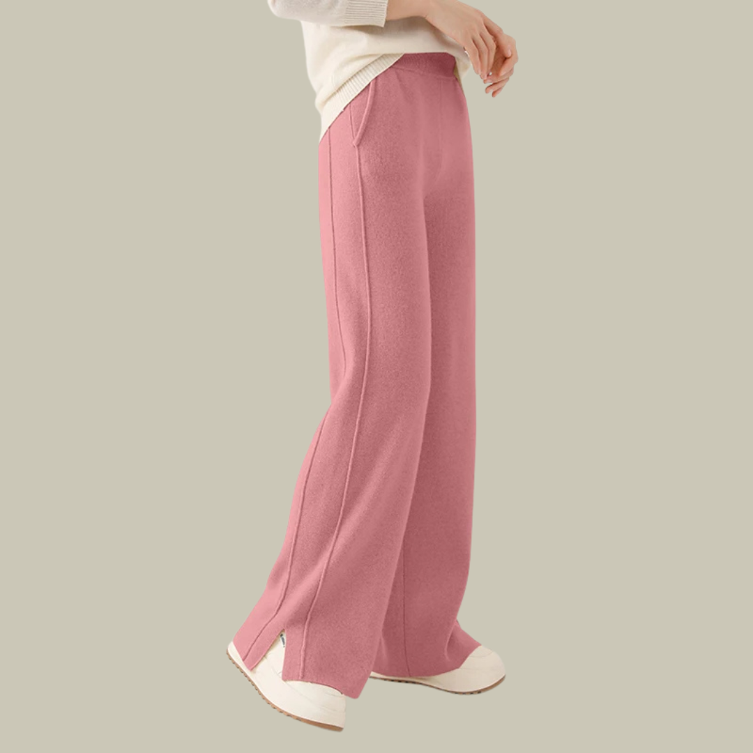 Damen Strickhose Locker Geschnitten Bequem