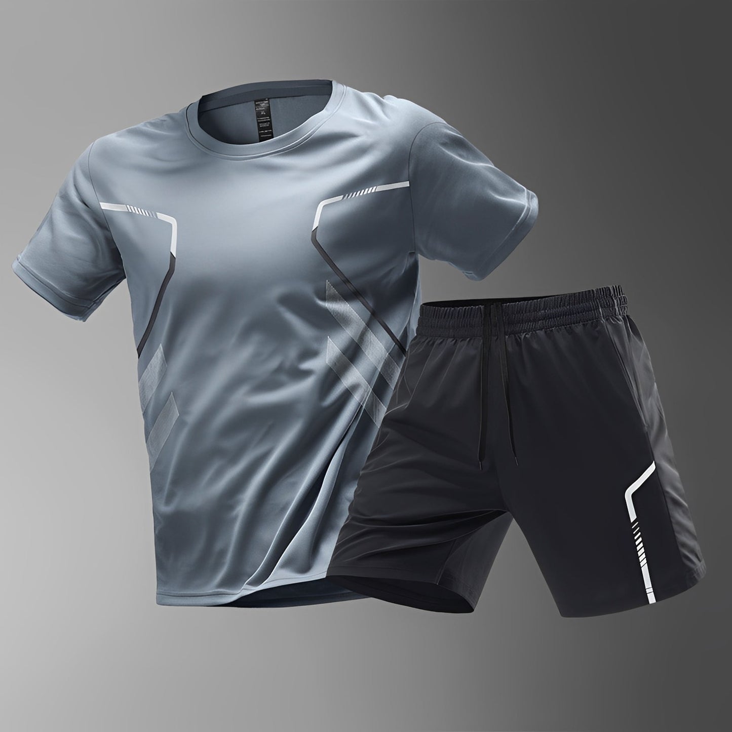 Herren Sportset Schnell Trocknend Sportbekleidung Bequem