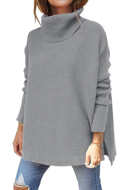 Damen Rollkragenpullover Bequem Herbst