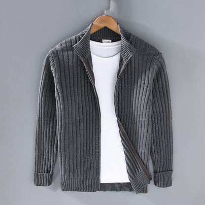 Herren Strickcardigan mit Reißverschluss
