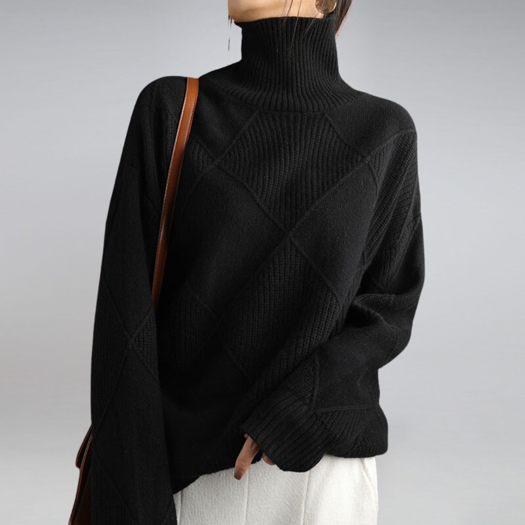 Damen Rollkragenpullover Warme Wintermode