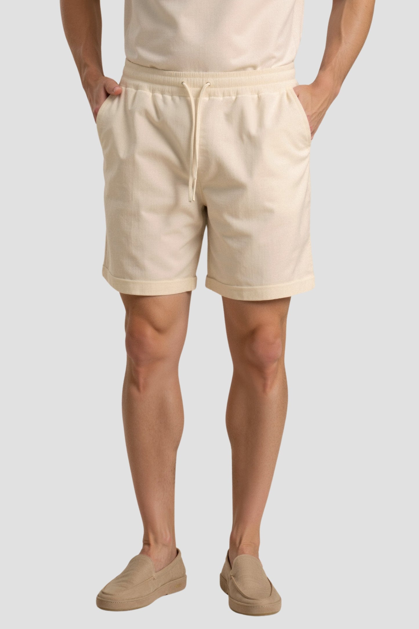 Herren Shorts Komfort Kordelzug Minimalistisch