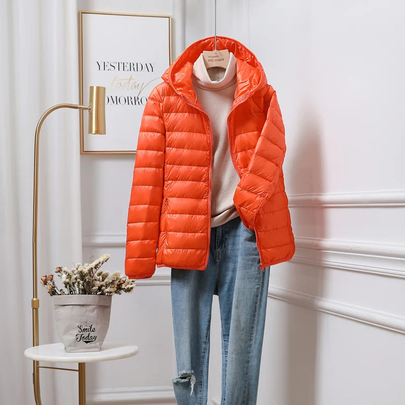 Damen Winterjacke Mit Kapuze Reißverschluss Warm