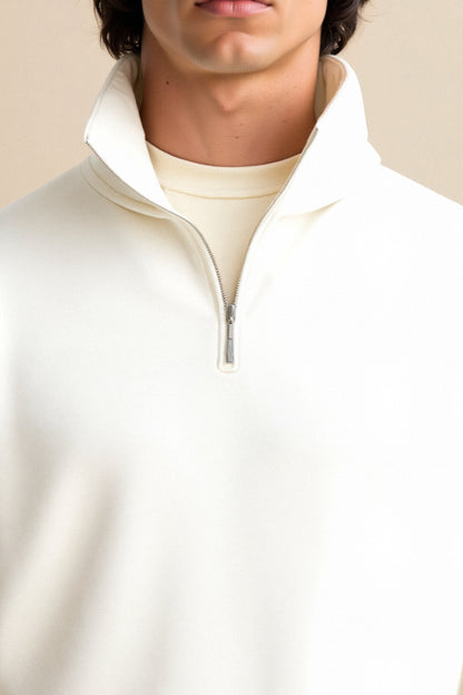 Herren Fleecepullover Reißverschluss Modern Wärmer