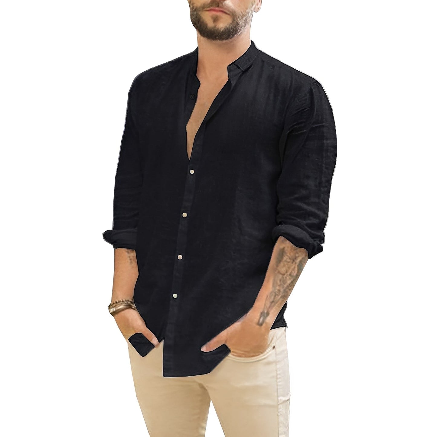Herrenhemd Slim Fit Knopfleiste