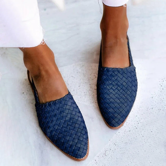 Braune Geflochtene Espadrille Damen Schuhe Sommer