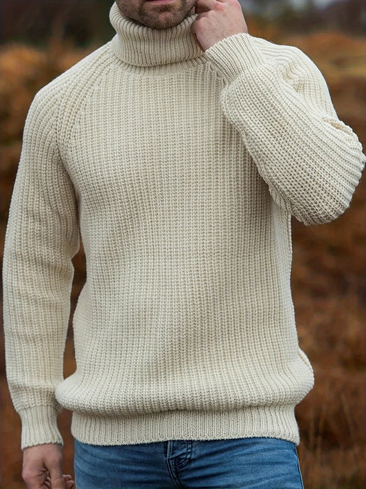 Herren Strickpullover Warm Rollkragen Winter - Norvielle