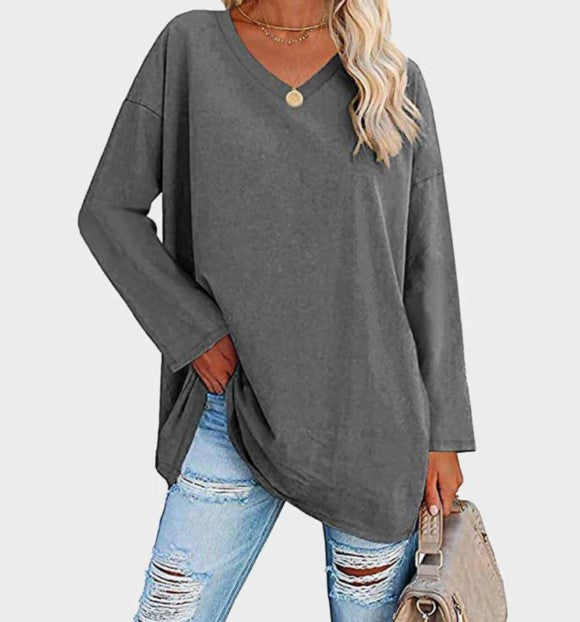 Damen Langarm Pullover Elegantes Design