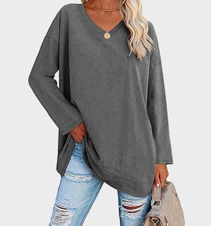 Damen Langarm Pullover Elegantes Design
