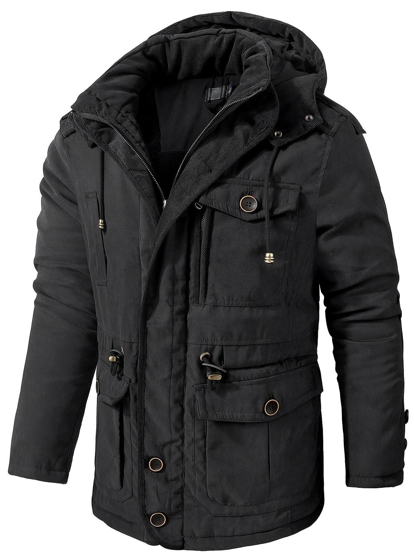 Herren Winterjacke Warme Kapuze Freizeitjacke - Norvielle