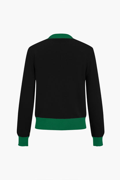 Damen Strick-Set Cardigan und Hose Lang