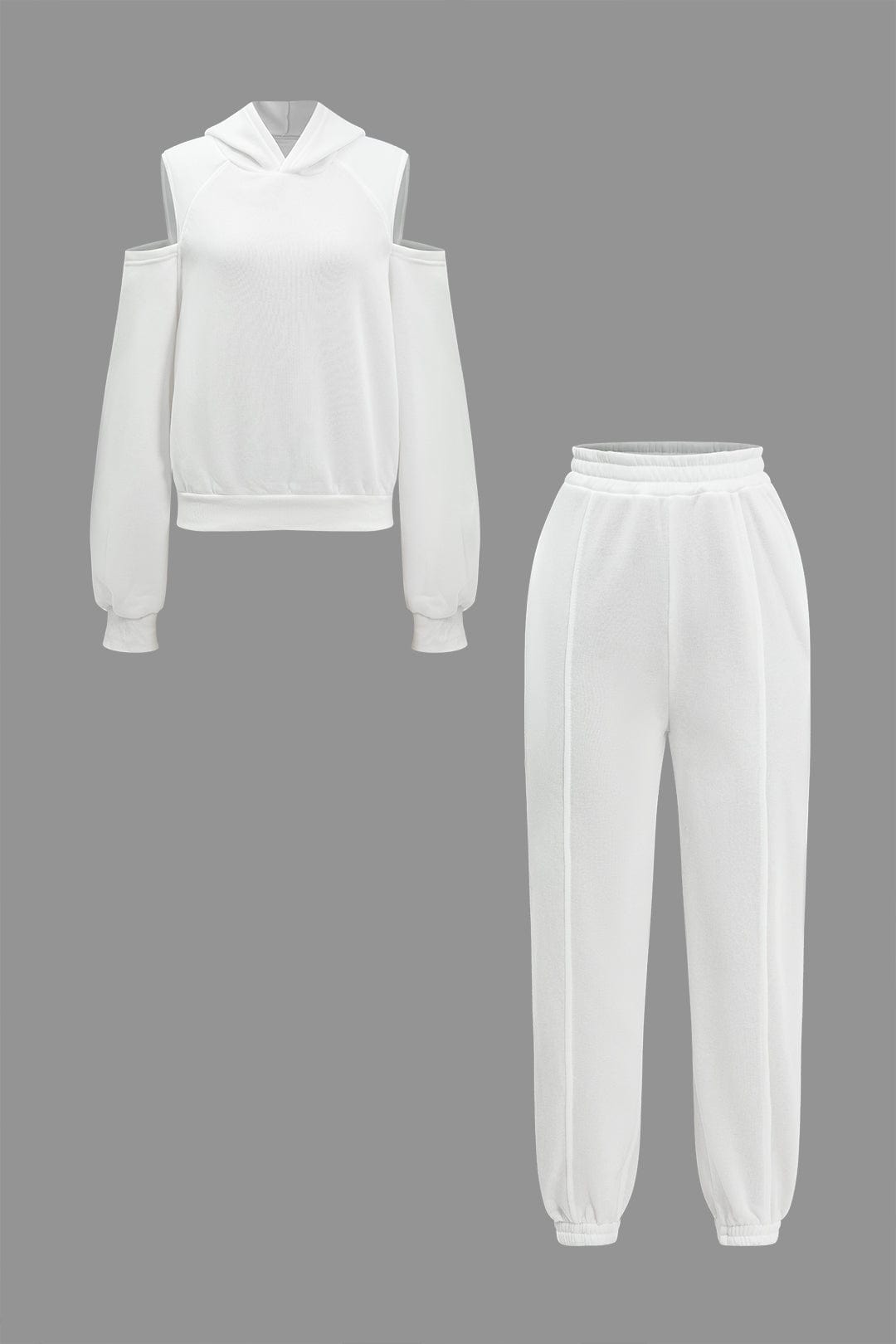 Damen Hoodie-Set mit Cut-Outs Trendy