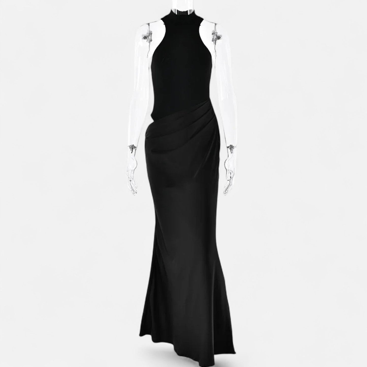 Damen Maxikleid Neckholder Cut-Out-Sommerkleid