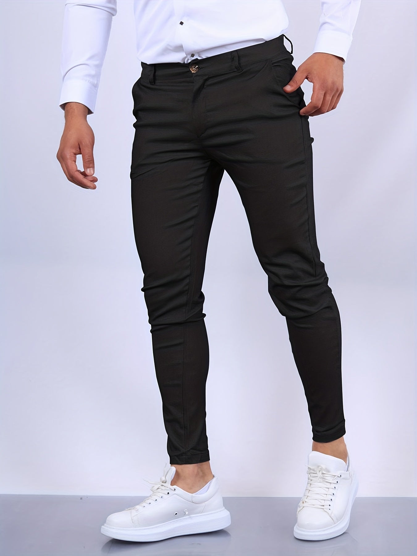 Herren Businesshosen Slim Fit Elegant