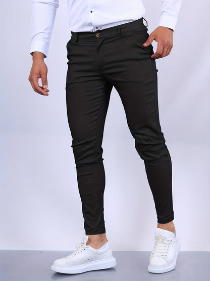 Herren Businesshosen Slim Fit Elegant