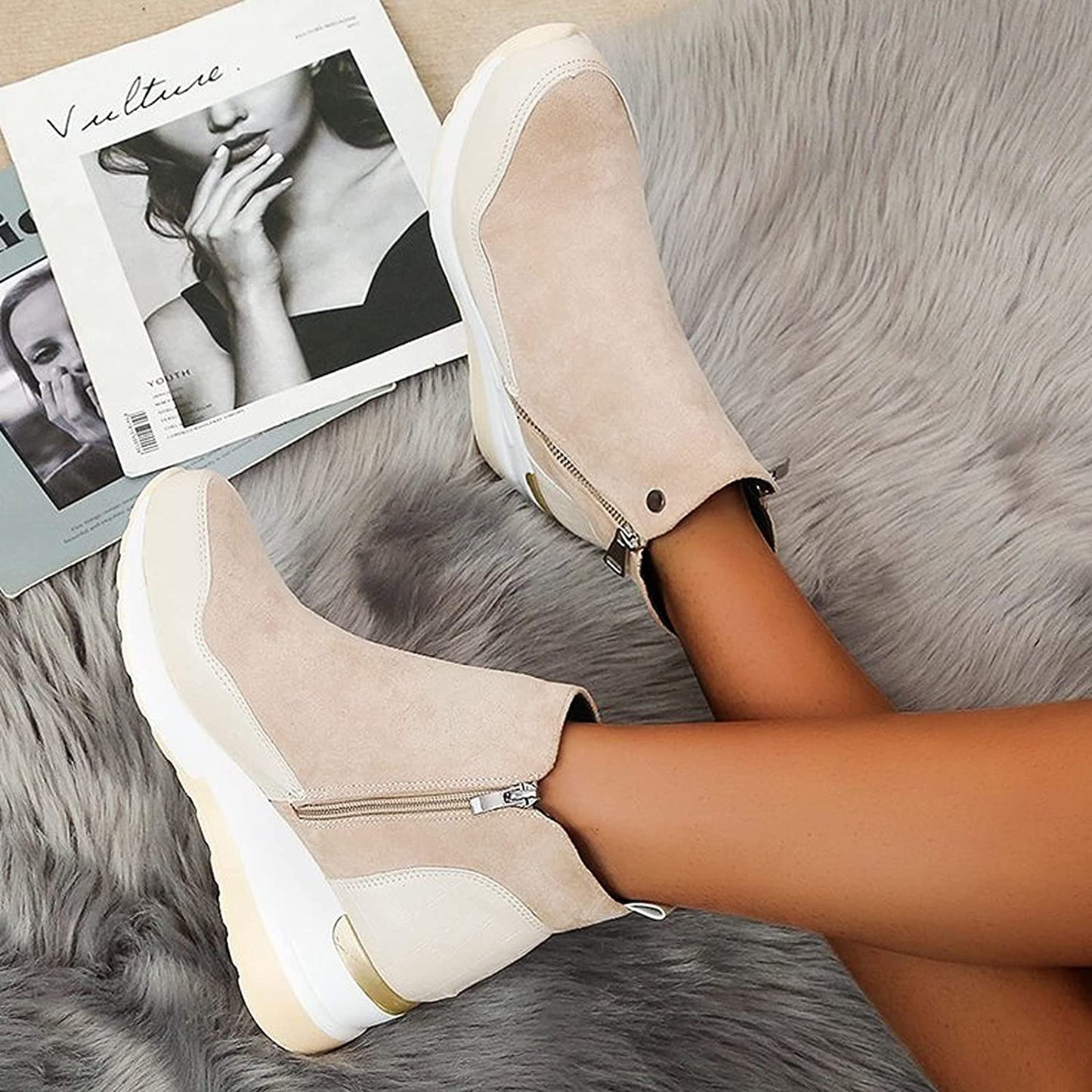 Damen Orthopädische Knöchelstiefel Bequem