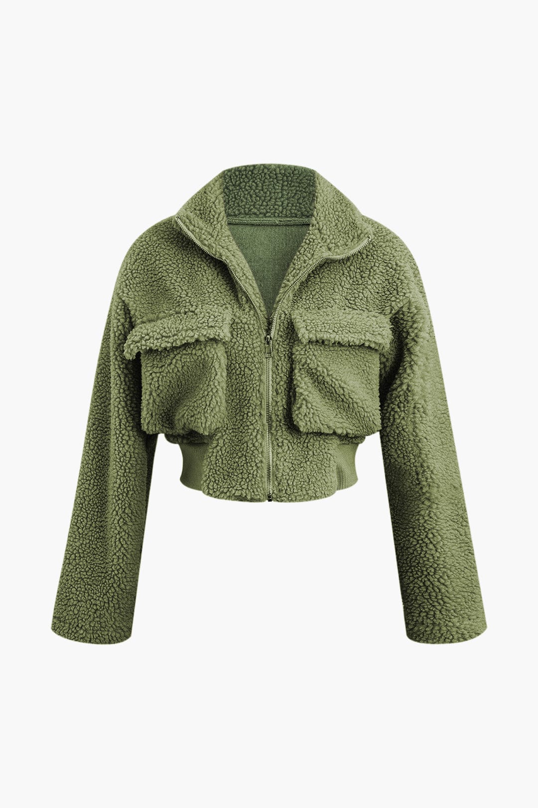Misha Damen Cargohose Teddy-Cropped-Jacke-Set