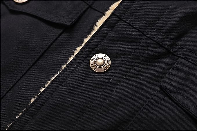 Herren Leder-Bomberjacke Jeansoptik