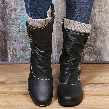 Damen Winterstiefel Weich Komfortabel Warm